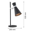 Lampa stołowa/biurkowa LUKKA czarny