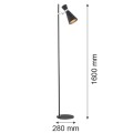 Lampa podłogowa LUKKA czarny