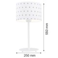 Lampa stołowa/nocna MAGIC biały/szary