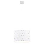 Lampa wisząca z abażurem MAGIC biały/szary