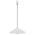 Lampa wisząca 1-punktowa NASHVILLE biały struktura/mosiądz