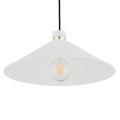 Lampa wisząca 1-punktowa NASHVILLE biały struktura/mosiądz