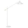 Lampa podłogowa NASHVILLE biały struktura/mosiądz