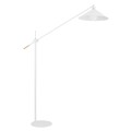 Lampa podłogowa NASHVILLE biały struktura/mosiądz