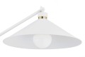Lampa podłogowa NASHVILLE biały struktura/mosiądz