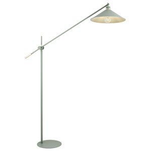 Lampa podłogowa NASHVILLE szałwia struktura/mosiądz