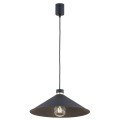 Lampa wisząca 1-punktowa NASHVILLE czarny struktura/mosiądz