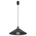 Lampa wisząca 1-punktowa NASHVILLE czarny struktura/mosiądz