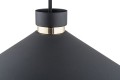 Lampa wisząca 1-punktowa NASHVILLE czarny struktura/mosiądz