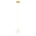 Lampa wisząca 1-punktowa PALOMA mosiądz/opal