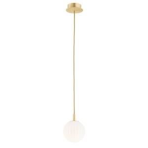 Lampa wisząca 1-punktowa PALOMA mosiądz/opal
