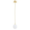 Lampa wisząca 1-punktowa PALOMA mosiądz/opal