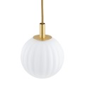 Lampa wisząca 1-punktowa PALOMA mosiądz/opal