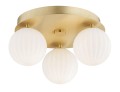Lampa sufitowa 3-punktowa PALOMA mosiądz/opal
