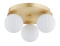 Lampa sufitowa 3-punktowa PALOMA mosiądz/opal