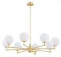 Lampa wisząca/lampa sufitowa 8-punktowa PALOMA mosiądz/opal mat