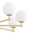 Lampa wisząca/lampa sufitowa 8-punktowa PALOMA mosiądz/opal mat