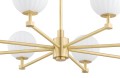 Lampa wisząca/lampa sufitowa 8-punktowa PALOMA mosiądz/opal mat