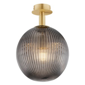 Lampa sufitowa 1-punktowa PALOMA mosiądz/dymiony