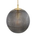 Lampa wisząca 3-punktowa PALOMA mosiądz/dymiony