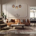Lampa wisząca/lampa sufitowa 3-punktowa PALOMA mosiądz/dymiony
