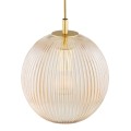 Lampa wisząca 3-punktowa PALOMA mosiądz/miodowy