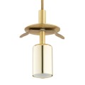 Lampa wisząca 3-punktowa PALOMA mosiądz/miodowy