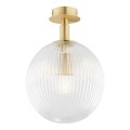 Lampa sufitowa 1-punktowa PALOMA mosiądz/transparentny