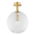 Lampa sufitowa 1-punktowa PALOMA mosiądz/transparentny