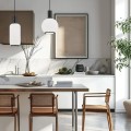 Lampa wisząca 1-punktowa SAGUNTO PLUS czarny/opal