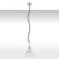 Lampa wisząca 1-punktowa klasyczna CRUZ mosiądz