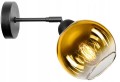 Kinkiet ścienny 1-punktowy GOLDEN GLASS A czarny/złoty #820