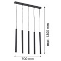 Lampa wisząca 5-punktowa ETNA PLUS czarny