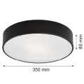 Plafon średni DARLING LED 3000K czarny