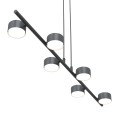 Lampa wisząca nowoczesna SORA 6 BLACK