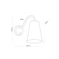 WIRE WHITE KINKIET 1