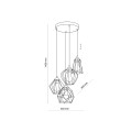 GALAXY LAMPA WISZĄCA 4