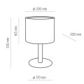 DEVA WHITE LAMPKA.NOCNA 1 PŁ FSC 100%, SA-COC-006060
