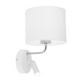 RICHI WHITE /SILVER KINKIET 2 E27 + G9