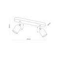TOP BLACK LAMPA SUFITOWA 2