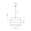 TAGO BLACK LAMPA WISZĄCA 1