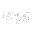 CLARK BLACK LAMPA SUFITOWA 3