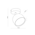 ALTEA WHITE LAMPA SUFITOWA 1 + ŻARÓWKA