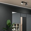 ALTEA BLACK LAMPA SUFITOWA 2 + ŻARÓWKI