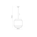 BOHO BLACK LAMPA WISZĄCA 1