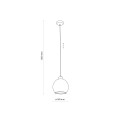 DEVI TRANSPARENT LAMPA WISZĄCA 1  180
