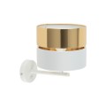 HILTON WHITE/GOLD KINKIET 1