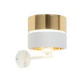HILTON WHITE/GOLD KINKIET 1