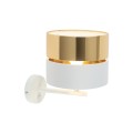 HILTON WHITE/GOLD KINKIET 1