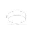 RONDO LINEN LAMPA SUFITOWA 4  450